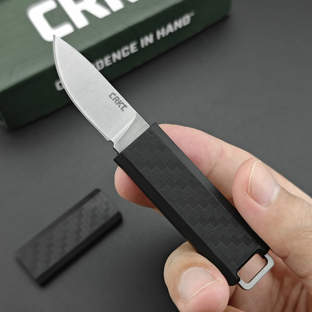 CR 2425 - EDC Small Pocket Fixed Blade Knife Camping Utility Multi Knife Outdoor Cutting Tools Hunting Hiking Self Defense Tools