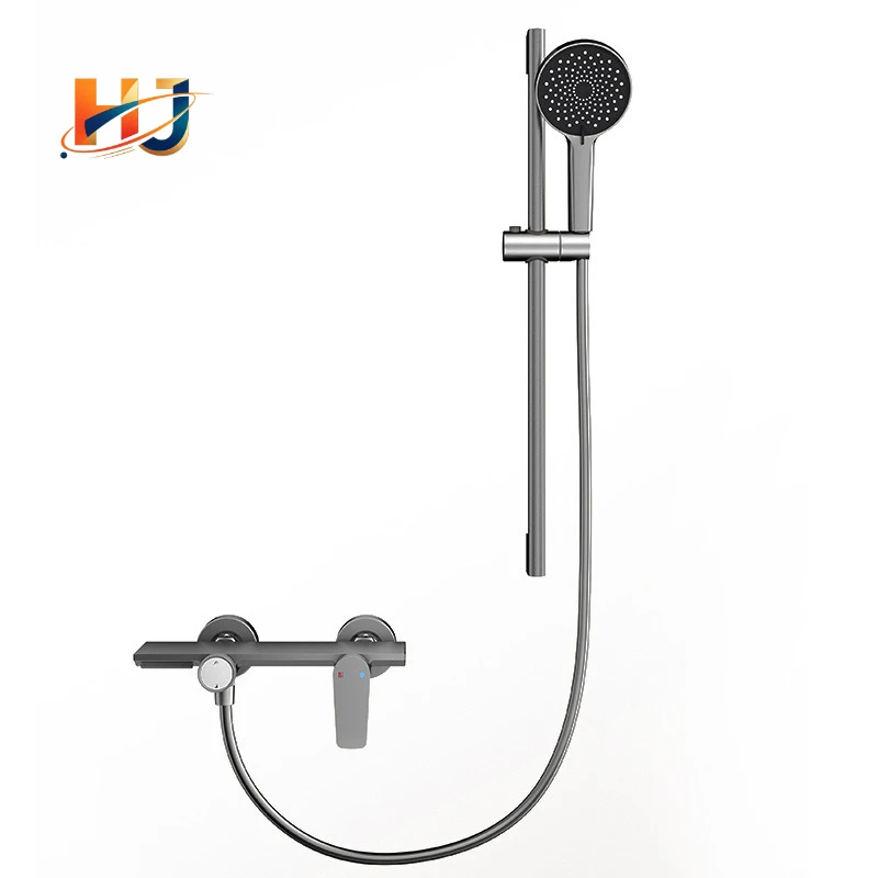 Aluminum Alloy Simple Shower Set for Home Bathroom, High Pressure Handheld Shower Head for Apartment & Hotel