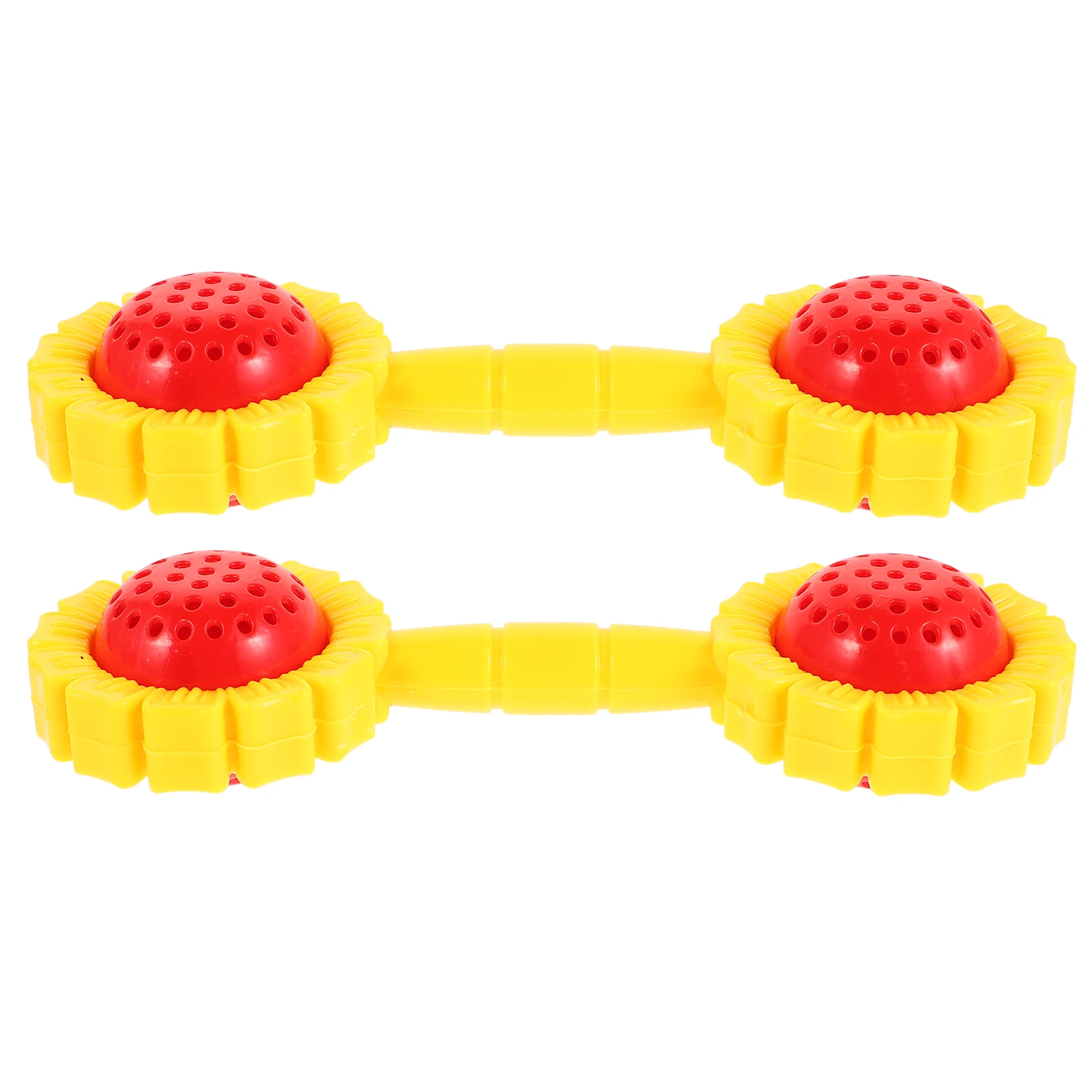 

2pcs Dumbbells Baby Hand Baby Cognitive Toys Rattle Shaker Grip Toys Kids Exercise Infant Musical Instruments Fun Play
