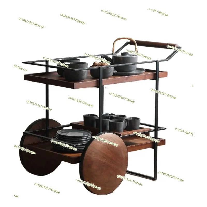 For Hotel Outdoor Modern Service Mobile Bartender Bar Cart with Wheels Family Drink Trolley Bar Cart