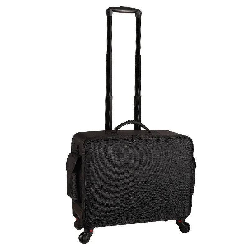 Makeup box large capacity professional makeup artist storage bag 2025 new nail art travel partition storage trolley box for wome