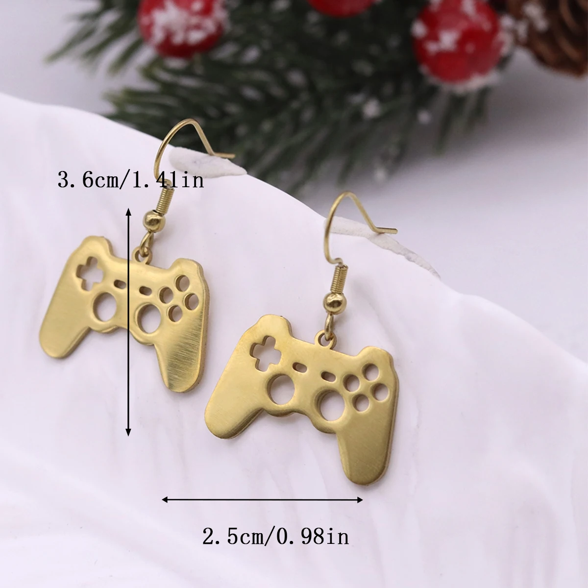 Kinitial Funny Game Console Controller Earrings For Women Cute Handle Dangles Earring Creative Jewelry Gift
