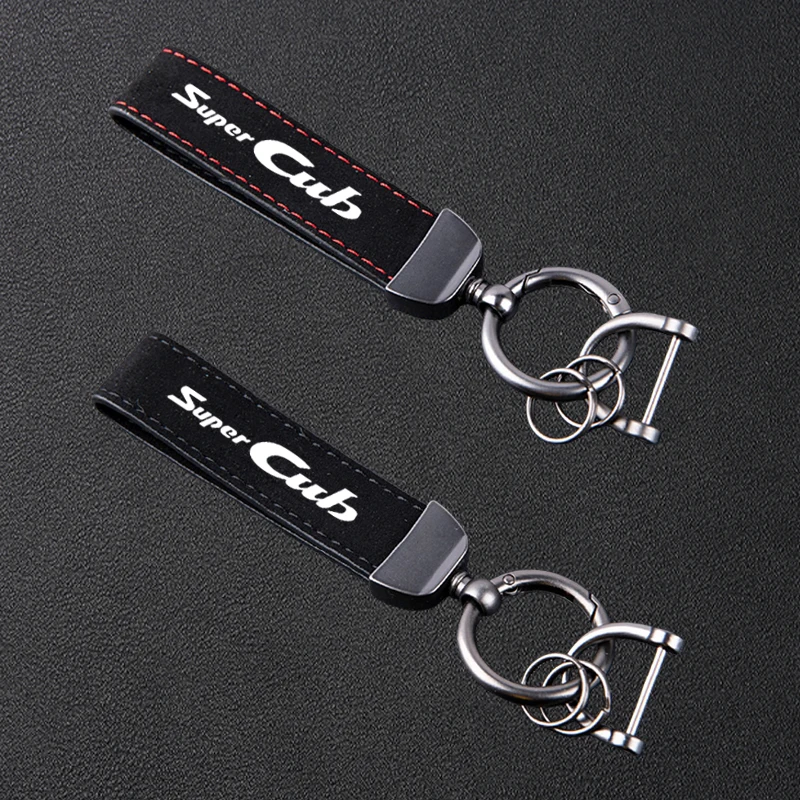 

Аксессуары для Honda Super CUB C70 90 110 C125, высококачественный кожаный замшевый брелок для мотоцикла