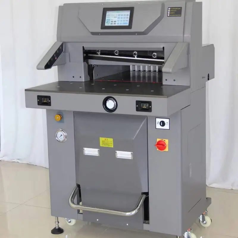 

Fully Automatic 10cm Cutting Machine For Tender Documents Heavy Duty Paper Cutter Double Hydraulic