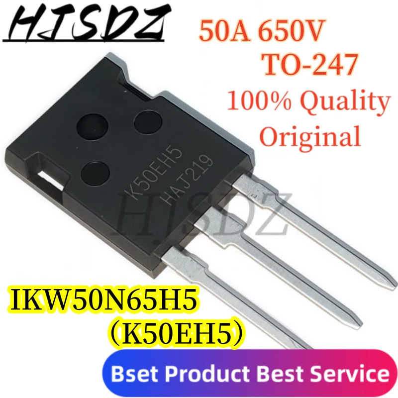 

30PCS/LOT New High-Efficiency TO-247 Power Transistors (K50EH5, IKW50N65H5) - 650V 50A, Immediate Delivery, Perfect for High-Pow