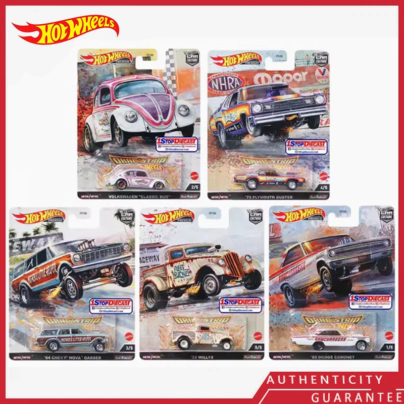 [In stock] HOT WHEELS Original CAR CULTURE  Dodge Coronet Classic Bug Chevy Nova Gasser Plymouth Duster Willys Car Model Toy