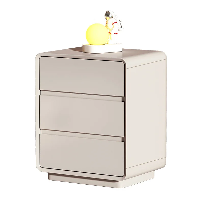 

Italian, minimalist, solid wood, bedside table, light luxury, high-end, home, bedroom