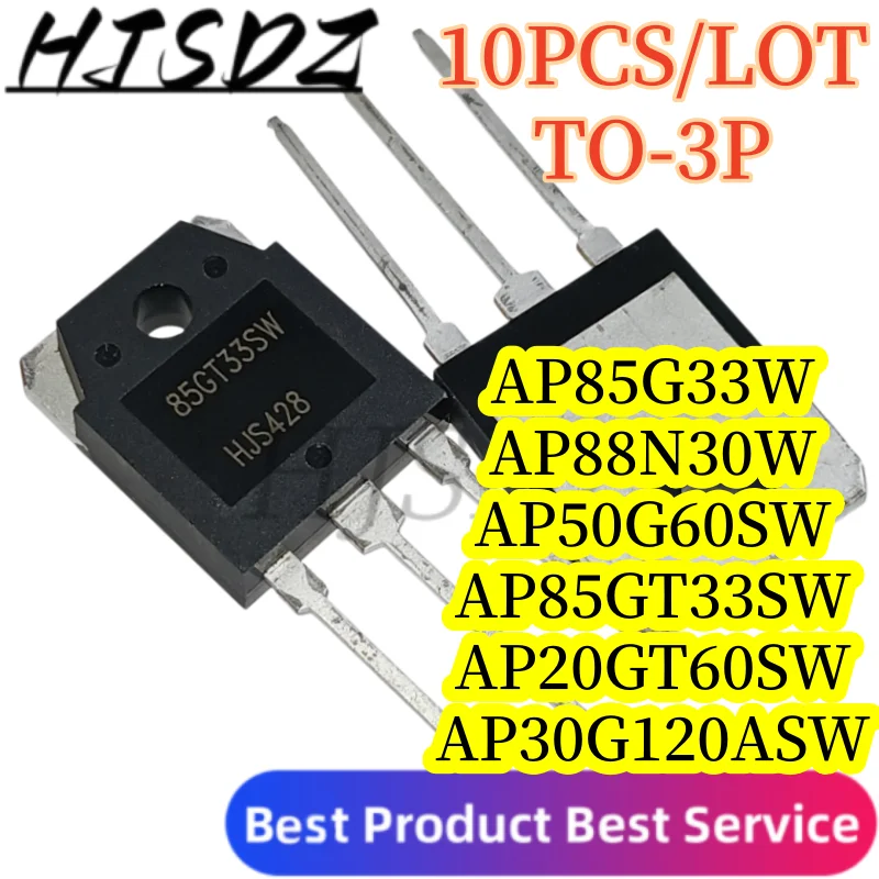 IGBT MOSFET Power【10PCS/LOT】AP30G120ASW AP85GT33SW AP50G60SW AP88N30W AP20GT60SW AP85G33W TO-3P Transistor