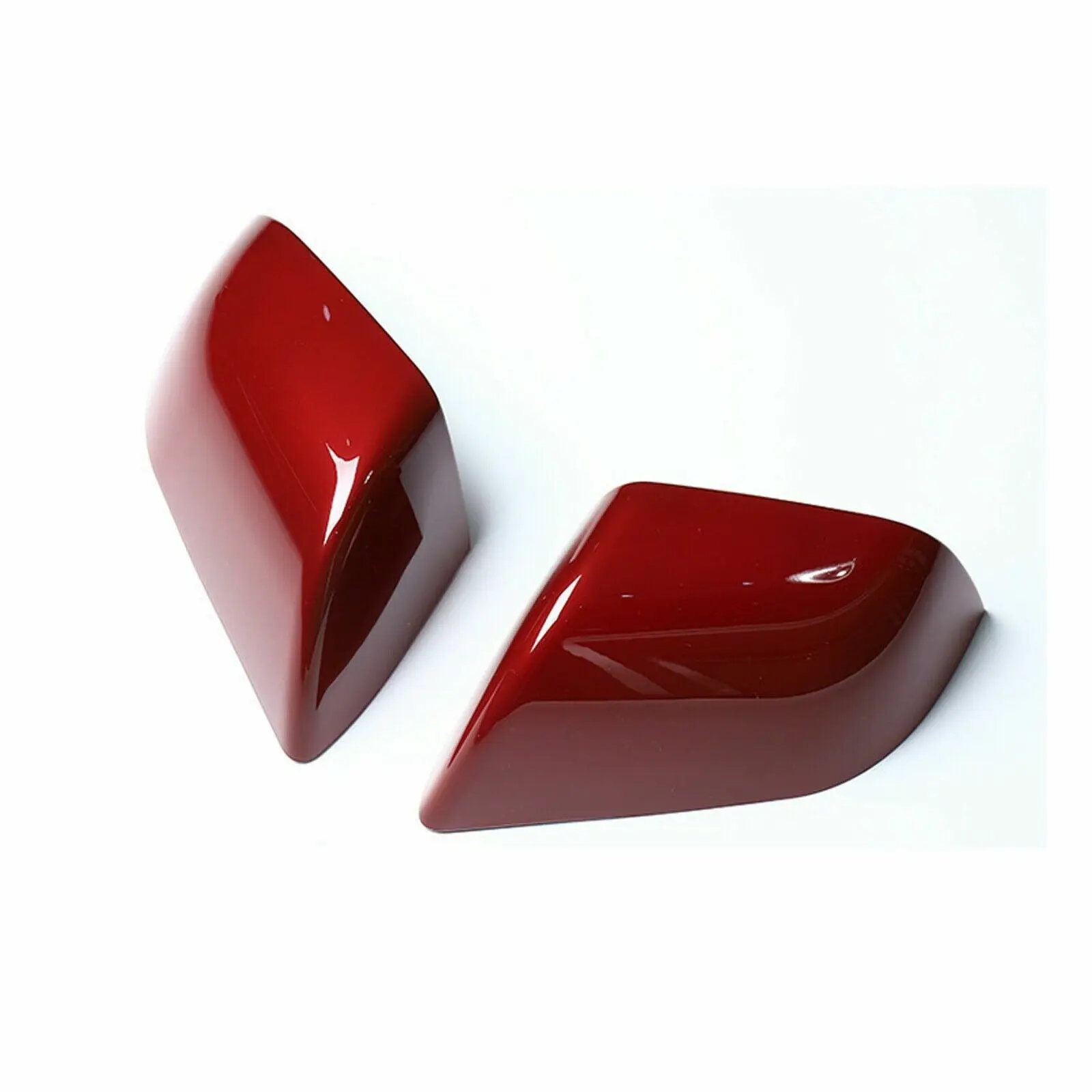 

2Pcs Red Replacement Side Mirror Rearview Cover Cap For Tesla Model 3 2017-2023