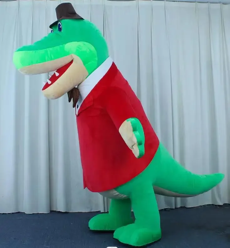 Gena – Costume de Mascotte Crocodile gonflable personnalisé, déguisement fantaisie, thème Anime Cosplay, déguisement de carnaval