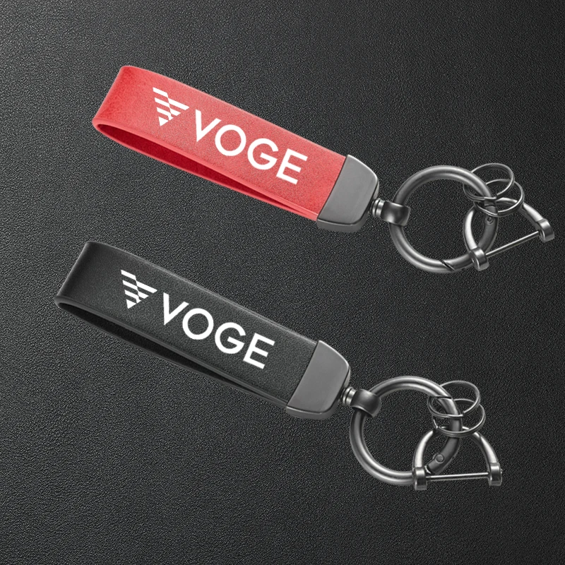 

Motorcycle High-Grade Leather Keychain Metal Keyring Accessories For Loncin Voge DS525 X 650DS RR525 525R 300DS 250RR