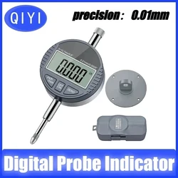 QIYI Digital Probe Indicator Dial Test Gauge Measuring Range 0.01-12.7mm Dial Test Indicators Electronic Indicator Gauge Test