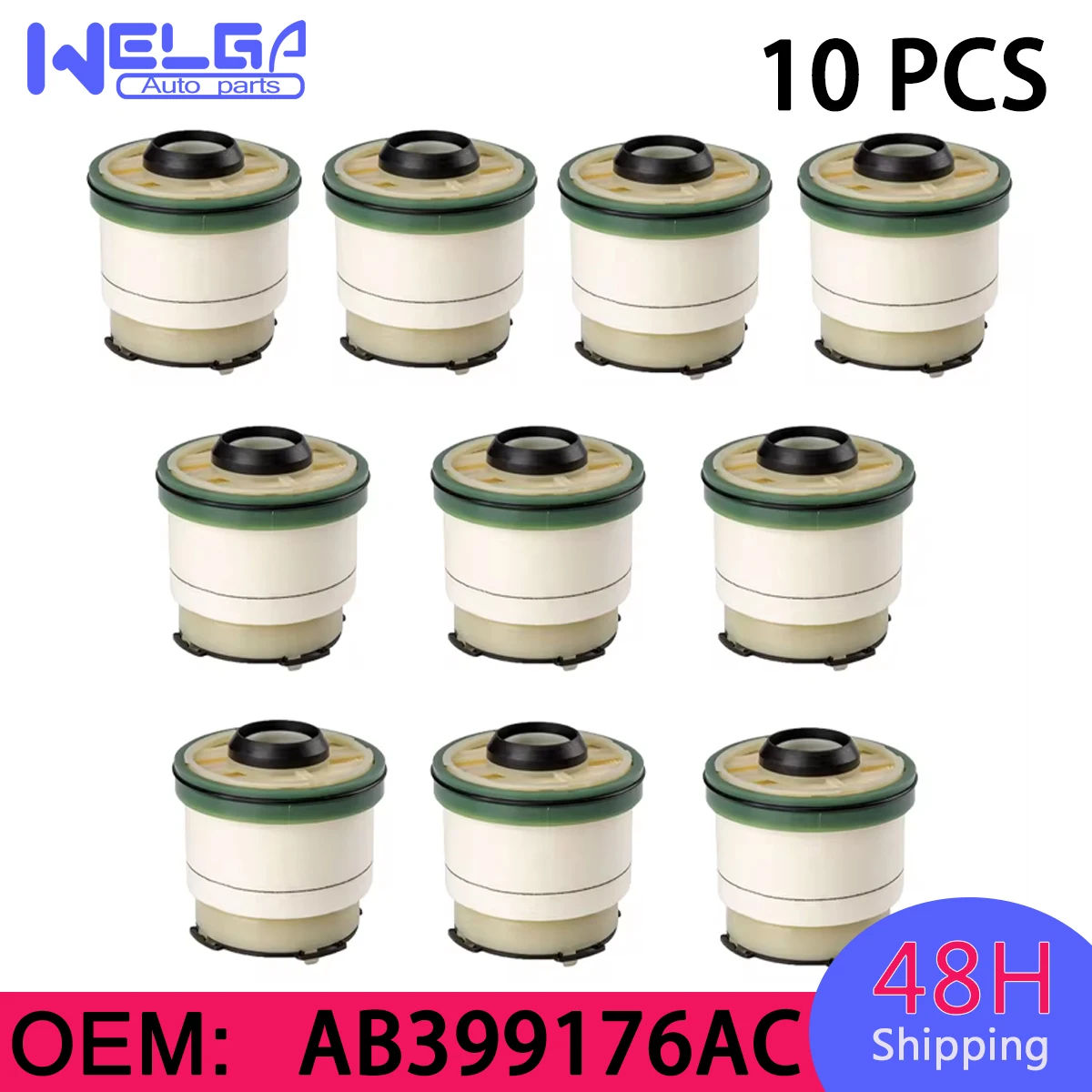 10pcs AB399176AC Fuel Filter For Mazda Diesel For Ford Ranger Hilux PX Turbo 2.2L P4AT 3.2L P5AT OEM# M3R2724 1725552 U2Y013ZA5A