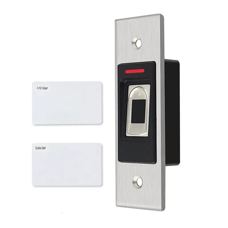 Metal Fingerprint Access Control Keypad IP68 Waterproof RFID 125Khz Embedded Design Reader Security Door Opener