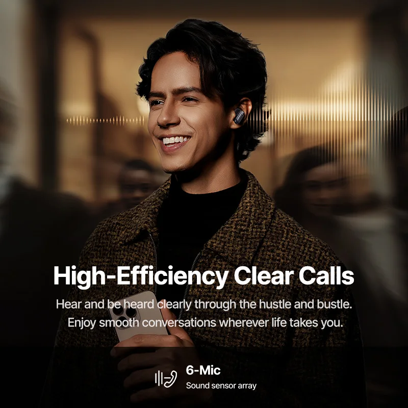 Baseus Inspire XP1 -50dB Adaptive ANC Wireless Earbuds Bluetooth 6.1 Dolby Audio 6 Mic ENC Wireless Earphones bud Sound by Bose