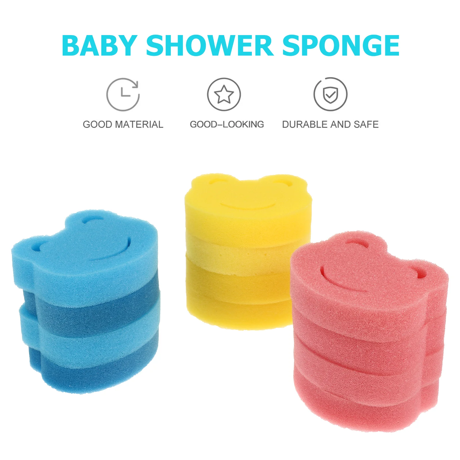 12 Pcs Bath Sponge Baby Supplies Take Kids Shower Infant for Cartoon Sponges Child