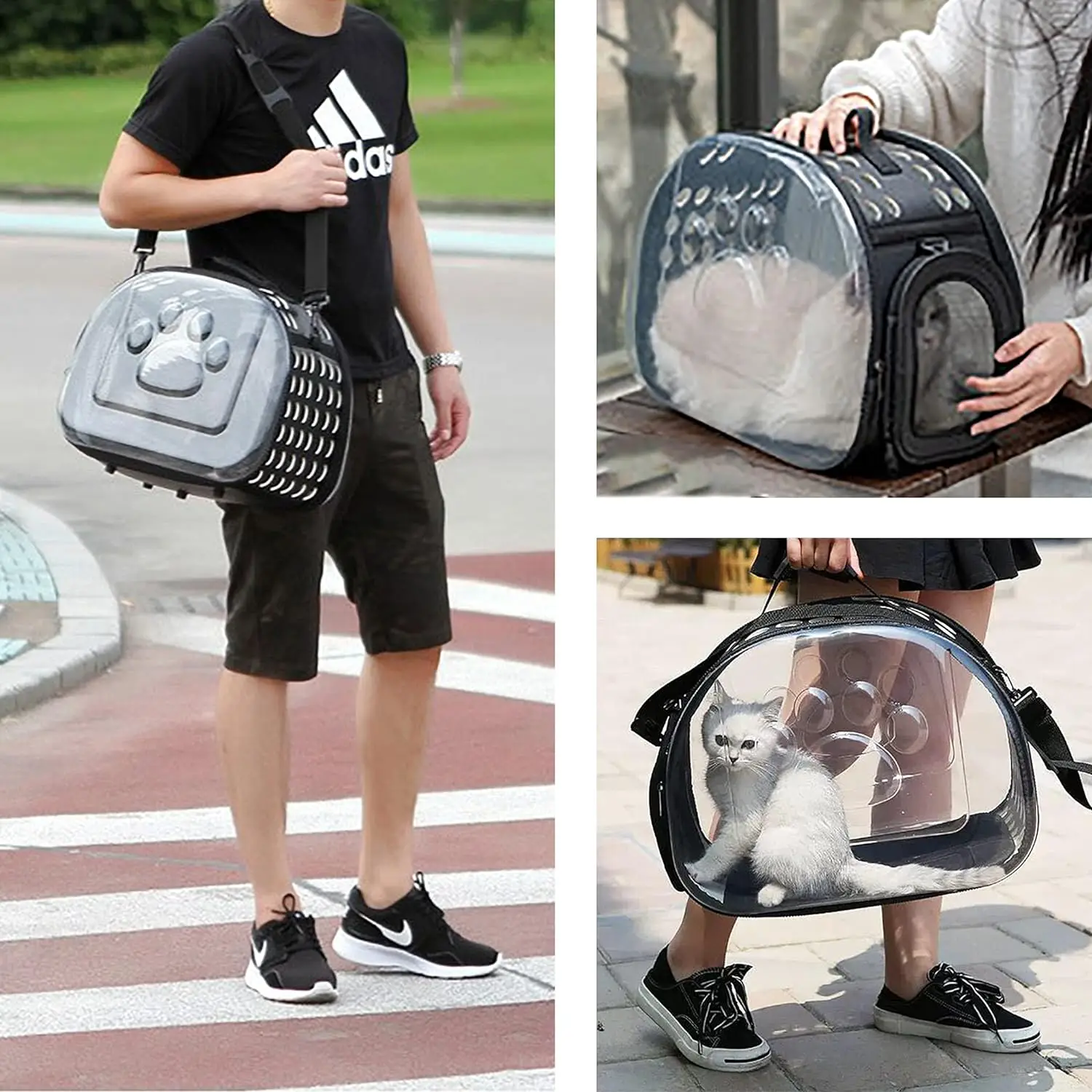 Cat Carrier Pets Transportin Cats Dogs Accessory Pet Backpacks Breathable Foldable Outdoor Dogs And Cats Kitten Puppy Travel Bag