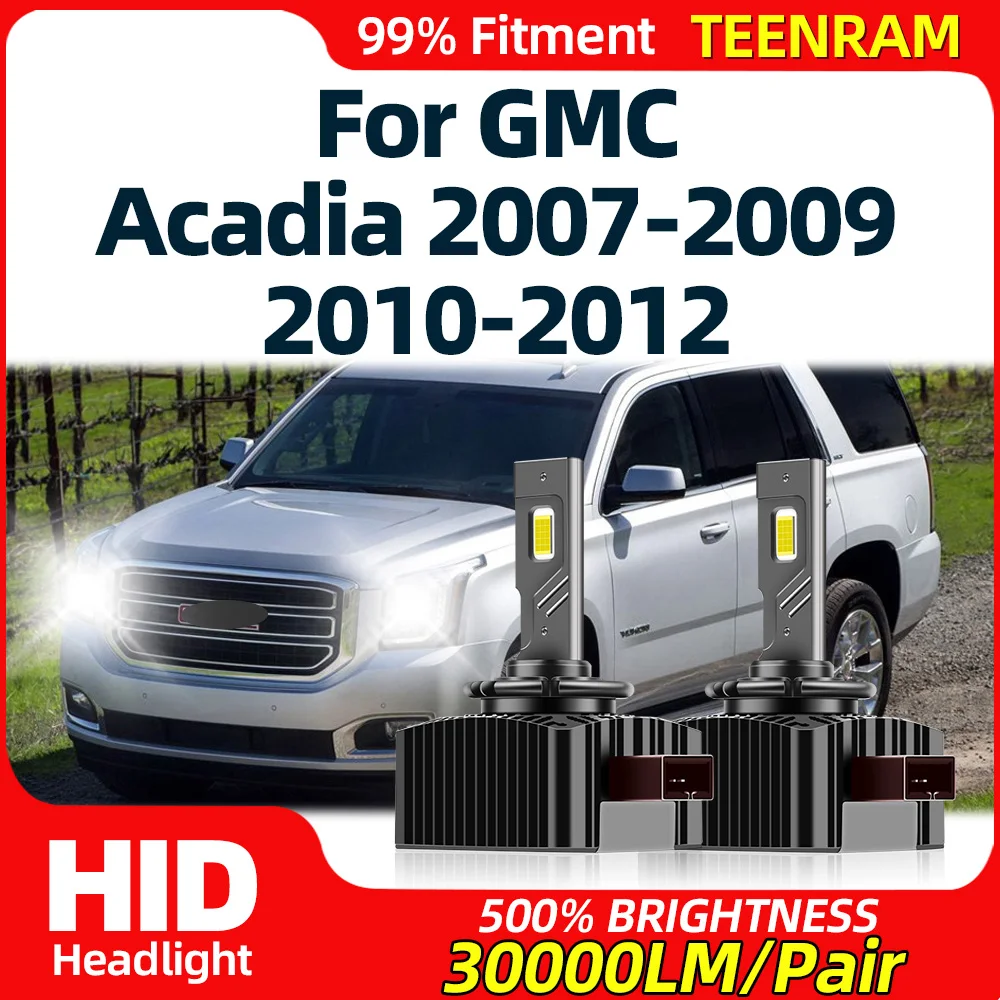 

D1S LED Headlights HID Bulbs 30000LM Canbus Car HID Xenon Lights 6000K 12V For GMC Acadia 2007 2008 2009 2010 2011 2012