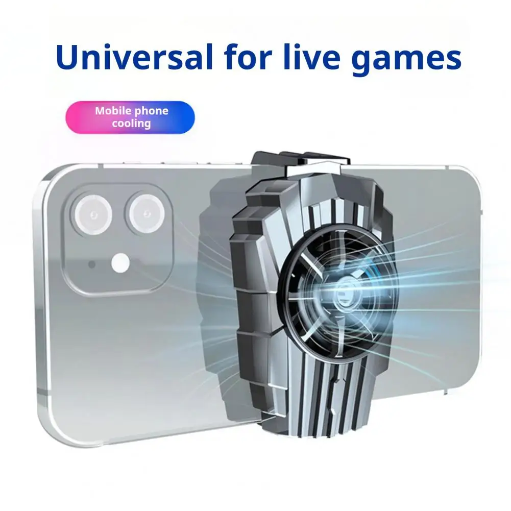 Phone Radiator Phone Fan Efficient Semiconductor Radiator for Universal Mobile Phones Ultra-quiet Fan with Simple Installation