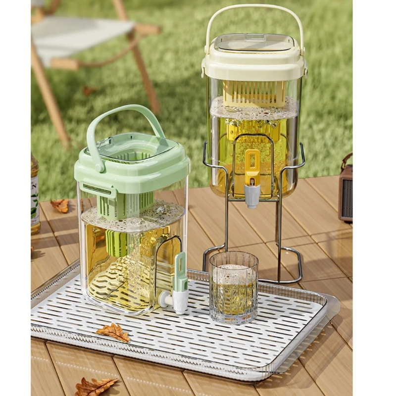 

Портативный холодильник, пластиковый диспенсер для напитков с краном, герметичный контейнер для напитков со льдом для коктейлей,