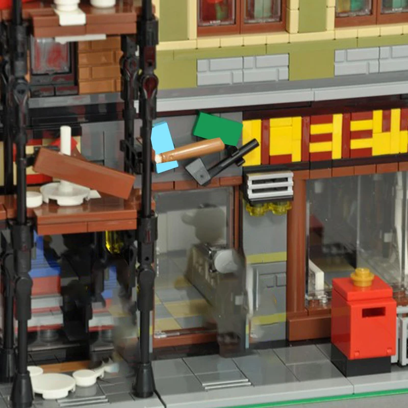 5764 PCS Building Brick Modular Hardware Store/Pawn Shop MOC Customize Modular Building Block Technology DIY Festival Toy Gift