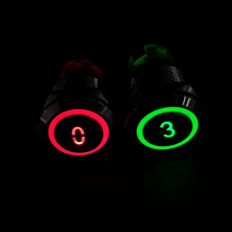 19mm Momentary Reset Waterproof Metal Push Button Switch Led Number Letter 0 1 2 3 4 5 6 7 8 9 10 Elevator Lift Custom-made