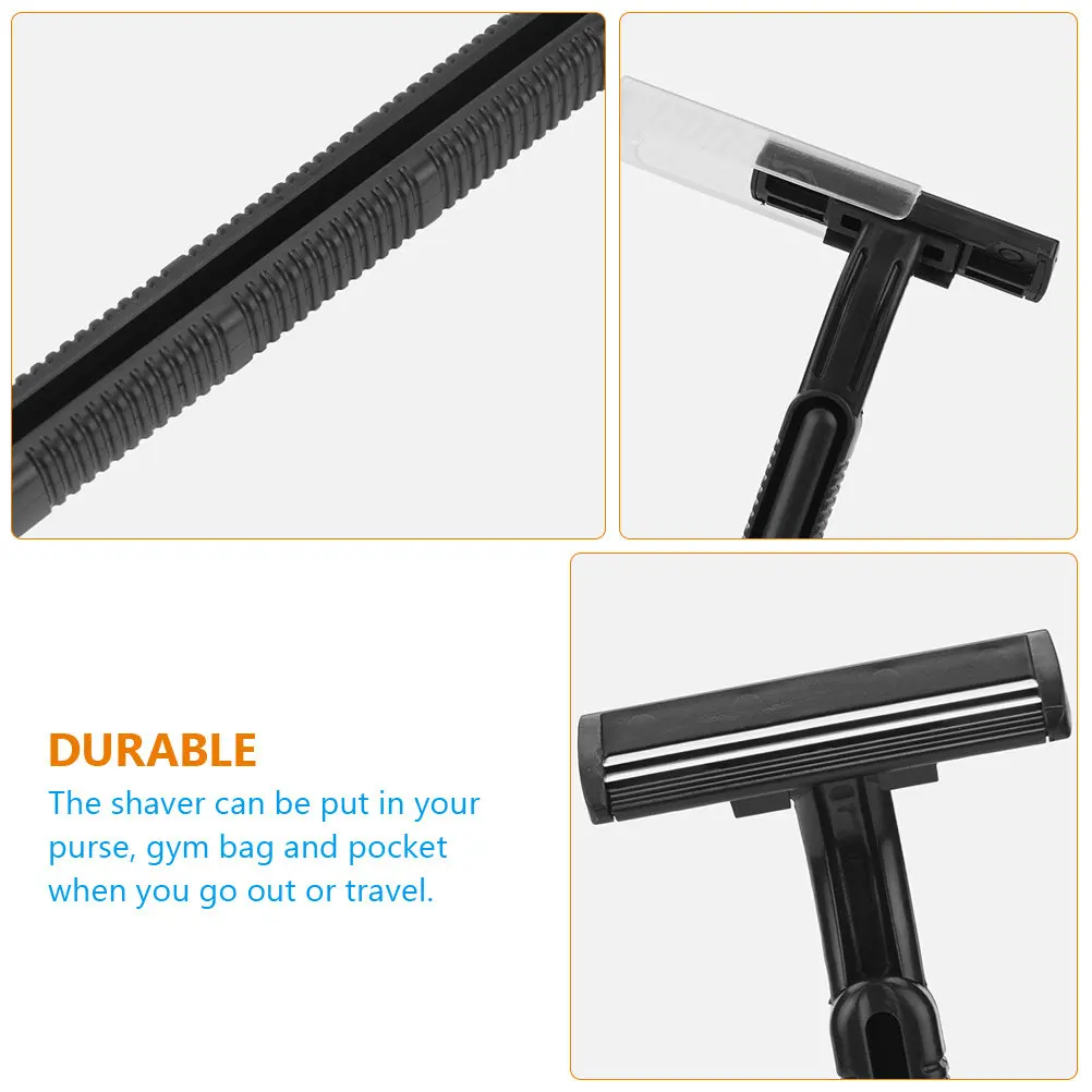 10Pcs Compact Anti-Slip Disposable Razors for Body Hair Removal Women Men Leg Underarm Arm Shaving Tool Travel-Friendly