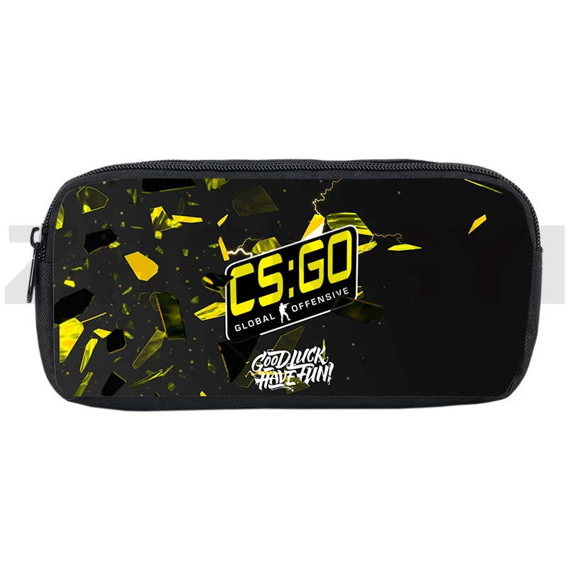 Large Capacity fashion causal CS GO 3D Pencil Case Shooting CSGO Game Pencil Pouch Kids Pen Bag Toiletry Bag Cosmetic Cases