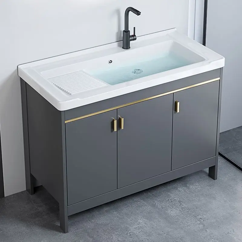 HYS floor-to-ceiling bathroom cabinet, ceramic integrated basin, wash basin cabinet combination, wash basin, bathroom