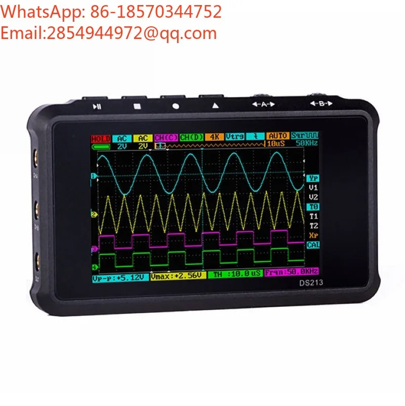 2026    DS213 Handheld Digital Storage Oscilloscope Handheld Small Mini Portable Oscilloscope Four-channel Car Maintenance