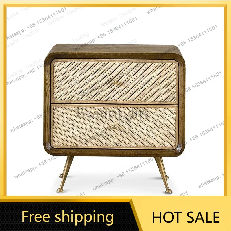 zj.Nightstands for Home Bedside Table Light Luxury Household  Storage