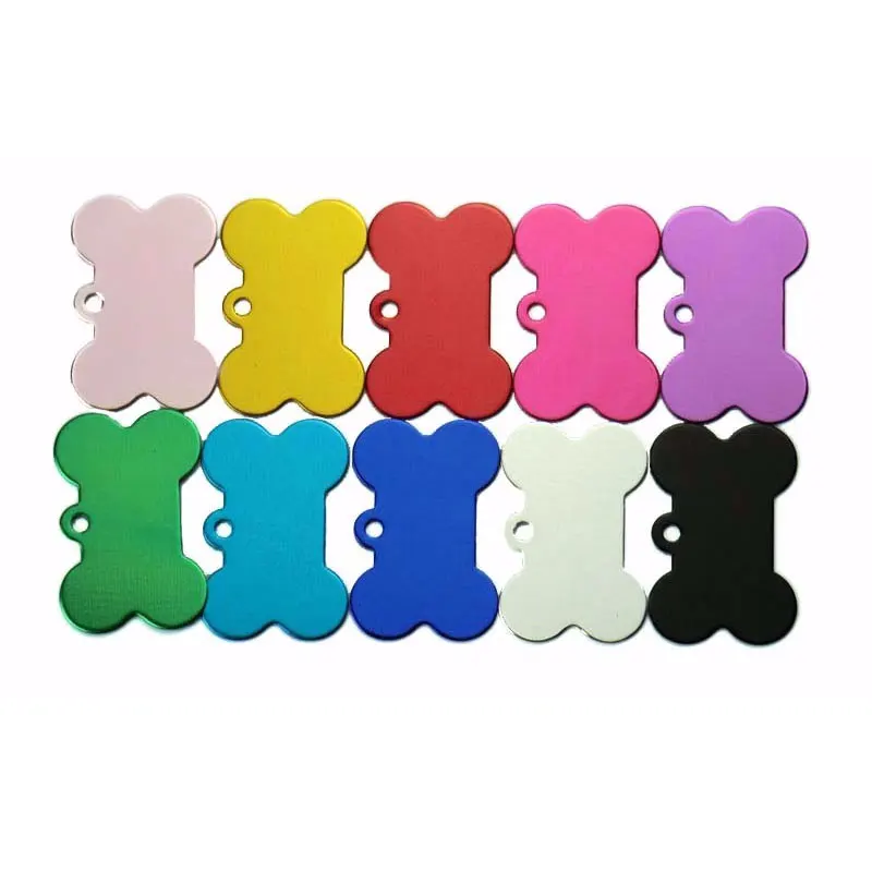 100Pcs Wholesale Dog ID Tags Nameplate Personalized Customized Puppy Name Phone Identity Tags Dog Pendant Pet Tag Shop Product