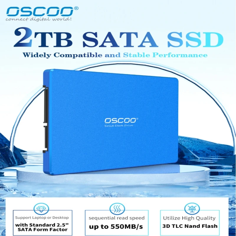 

OSCOO Sata3 2.5'' Ssd 2tb 1tb 512gb Hdd Internal Hard Fast Speed Computer Accessories Ssd Wholesale Solid State Drive for Laptop