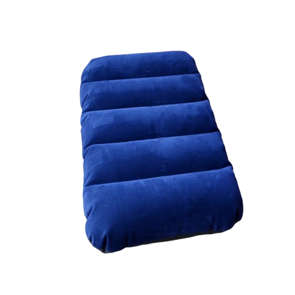 

Inflatable Pillow Lightweight Portable Camping Accessories Ergonomic Neck Support Travel Plane Cushion Outdoor Use Flocking