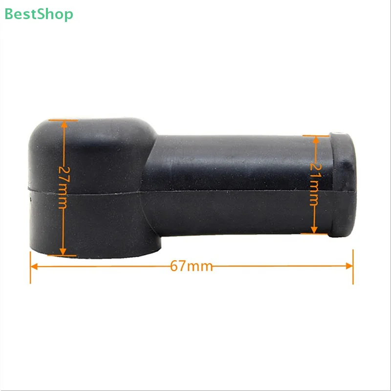 (Red+Black)Rubber Car Motorcycles Battery Negative Positive Terminal Cover Cap Boot Insulating Protector Replacement Accessories