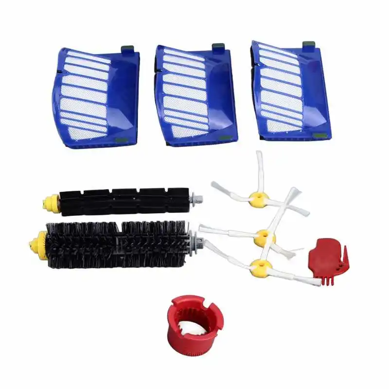 مجموعة أدوات تنظيف الفرش الجانبية لفلاتر الأسطوانة قطع غيار لرومبا 600 675 690 670 671 ملحقات كنس المنزل