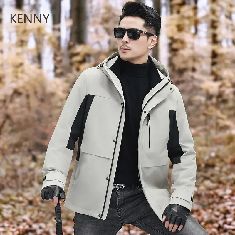 

Short Down Jacket Hooded Jackets Male Winter Brand Duck Down Removable Liner Padding Lightweight Padded Jackets Men's Coat