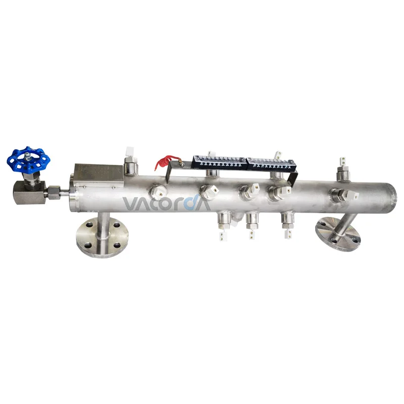 0-24V RS 485 CO2 Liquid Electronic Gauge 60mm Water Level & Oil Level Sensor Stainless Steel Electronic Tank Level Gauge