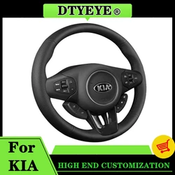 Car Steering Wheel Cover For Kia Carens 2013 - 2019 Customized DIY Car Accessories Interiors Original Steering Wheel Braid