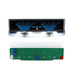 Adjustable Double pointer VU Meter Stereo Audio Amplifier Board DB Sound Level Indicator Adjustable Backlight With Driver