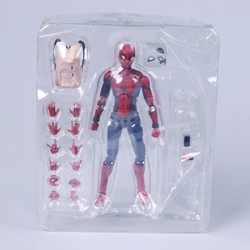 SHF Spiderman Action Figure para Crianças, Longe de Casa Versão, Figura Articulada, Brinquedos Quentes, Boneca Modelo, Presente para Namorado