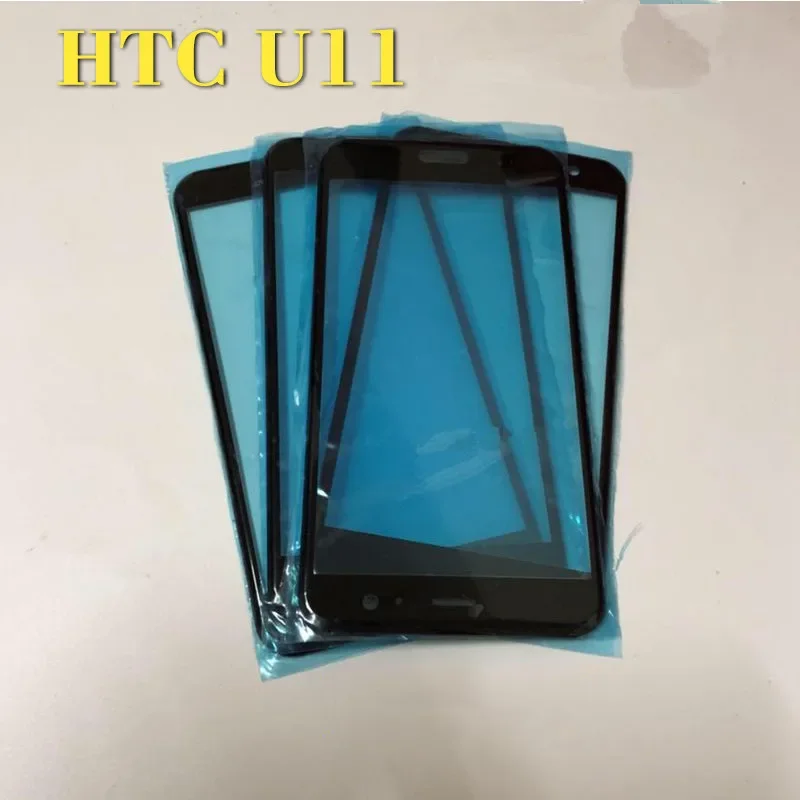 U 11 U12Plus الزجاج الأمامي ل HTC U11 / U12 Plus شاشة تعمل باللمس شاشة الكريستال السائل غطاء اللوحة الخارجية عدسة إصلاح الهاتف استبدال أجزاء