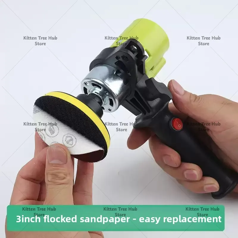 1/2/3 Inch Handheld Electric Suction Cup Dry Sander High Speed Polishing Grinding Tool For Construction Wall Putty Interior