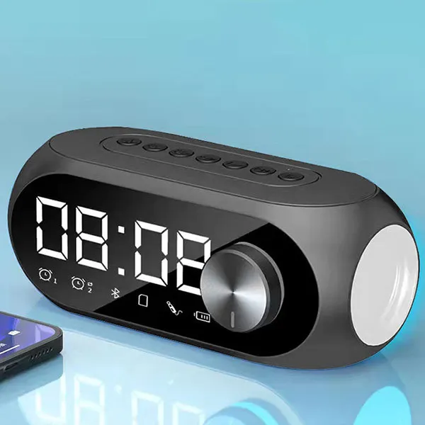AyeBeau Bluetooth Speaker Alarm Clock Black 4