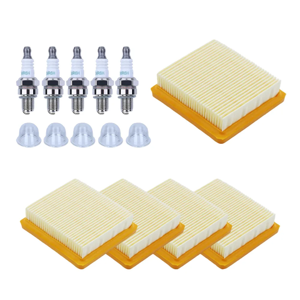 Sparkplugs 5pcs Brush Cutter Filter For Brush Cutter Repair Replaces 4180-141-0300-B Replaces 4180-141-0300 Trimmer Parts
