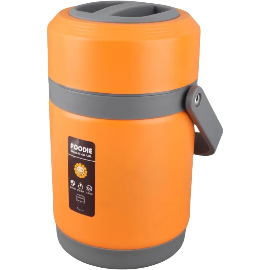 

AYNEFY Electric Lunch Box 2L Stainless Steel Portable Electric Food Warmer Bucket Thermal Heat Preservation Pot Thermal Lunch C