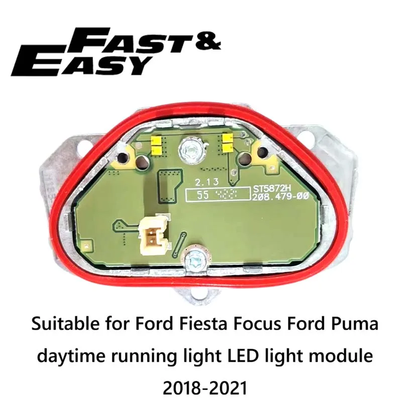Module de feux de jour LED ST5872H H1BB-13D278-AC, module DRL pour Ford Fiesta Focus Ford Puma 2018 – 2021, nouveau