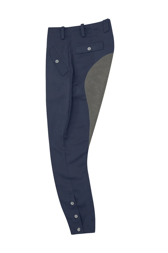 GUDF-B017 WWII German Luftwaffe M44 blu grigio Gabardine montato truppe pantaloni da equitazione