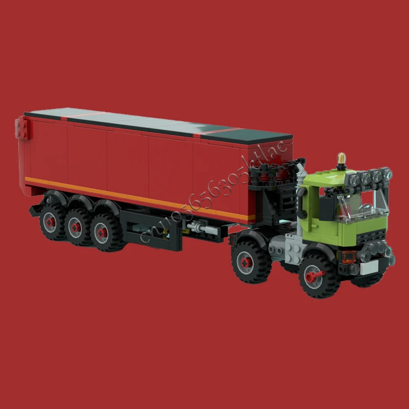 482 PCS MOC Agro Camion E Grano Rimorchio Building Block Modello FAI DA TE Set Educazione Assemblaggio Mattoni Giocattoli Per Bambini Regali Di Compleanno