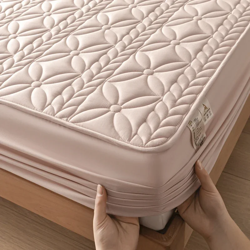 Cotton Premium Mattress Protector Cover Antibacterial Waterproof Mattress Cover, Soft Hypoallergenic,Customizable Size